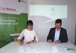 PM 141 2022 Stadt Meißen unterzeichnet Kooperationsvereinbarung Allianz Sichere Sächsische Kommunen ©Stadt Meißen