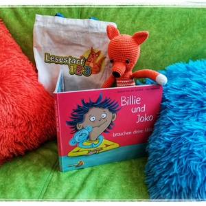 Filou mit dem tollen Lesestart-Paket für alle Dreijährigen