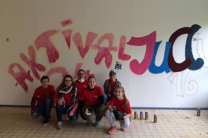 Graffiti-Workshop des Jugendstadtrates